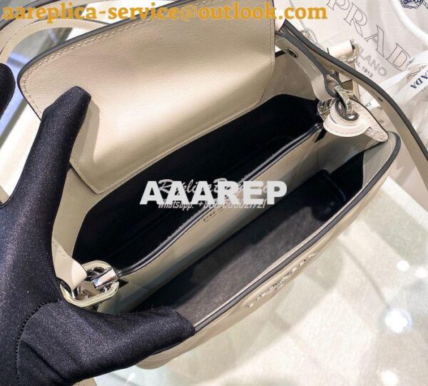 Replica Prada Spectrum Small Leather Bag 1BA311 White 9