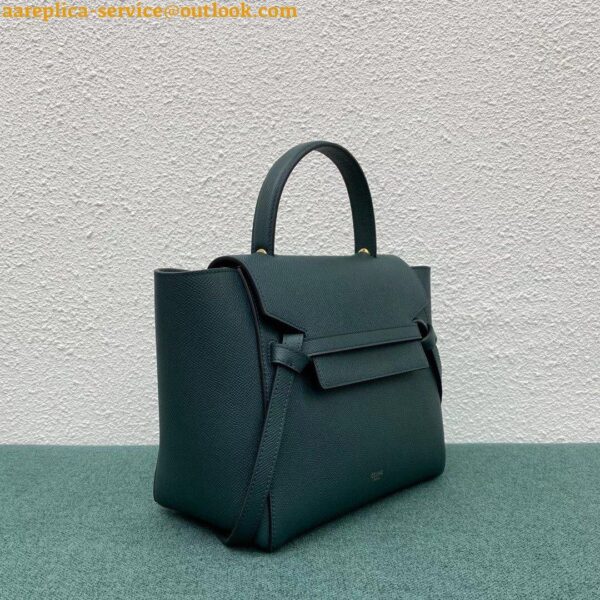 Replica Celine Micro Belt Bag In Amazone Grained Calfskin 4