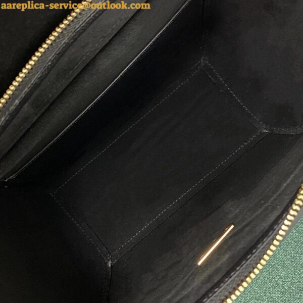 Replica Celine Micro Belt Bag In Black Grained Calfskin 9