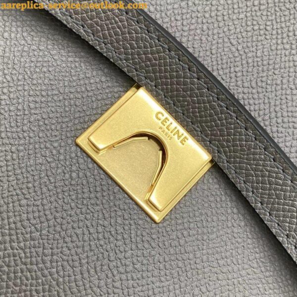 Replica Celine Micro Belt Bag In Grey Grained Calfskin 11