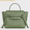 Replica Celine Micro Belt Bag In Grey Grained Calfskin