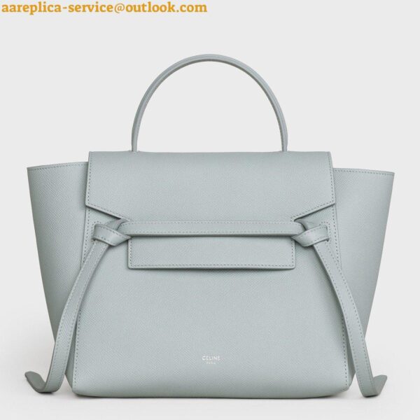 Replica Celine Micro Belt Bag In Mineral Grained Calfskin 13