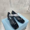 Replica Prada Patent Leather Pumps 1I771M Black 2