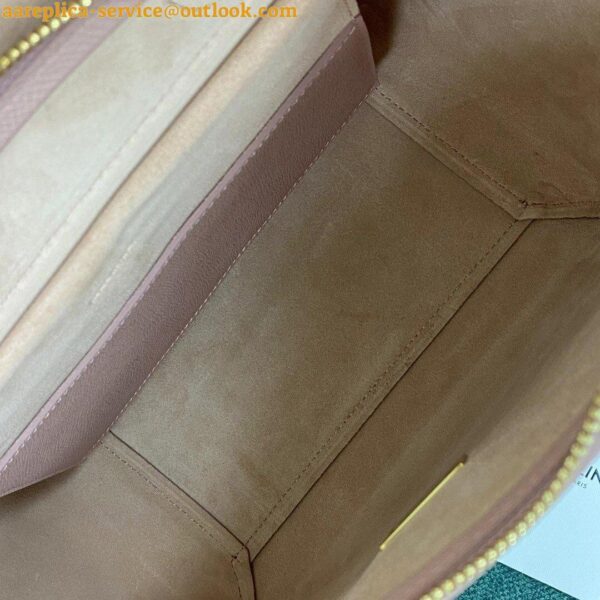 Replica Celine Micro Belt Bag In Vintage Pink Grained Calfskin 9