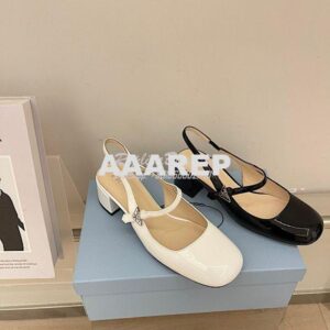 Replica Prada Patent leather slingbacks 1I161N