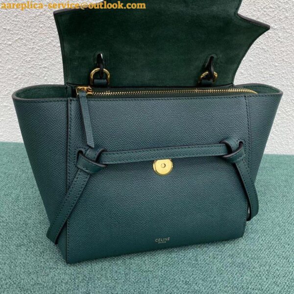 Replica Celine Belt Nano Bag In Amazone Grained Calfskin 11