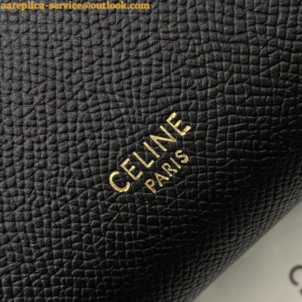 Replica Celine Belt Nano Bag In Black Grained Calfskin 8