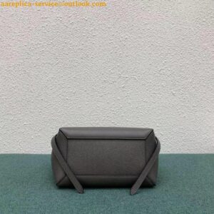 Replica Celine Belt Nano Bag In Grey Grained Calfskin