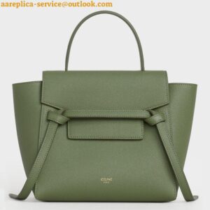 Replica Celine Belt Nano Bag In Light Khaki Grained Calfskin 2