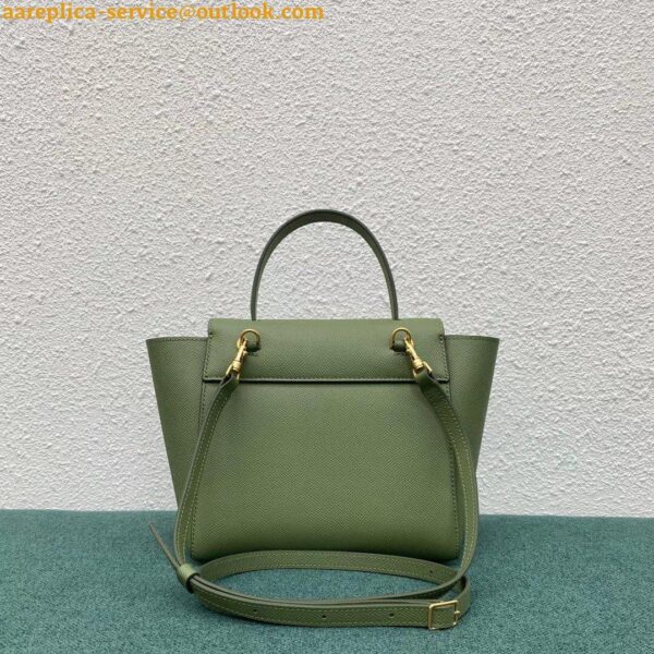 Replica Celine Belt Nano Bag In Light Khaki Grained Calfskin 14