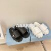 Replica Prada Soft padded nappa leather slides 1XX648 2