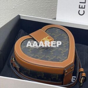 Replica Celine Heart Tambour Bag Triomphe Canvas 198212