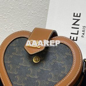 Replica Celine Heart Tambour Bag Triomphe Canvas 198212 2