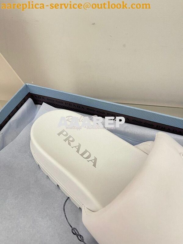 Replica Prada Soft padded nappa leather slides 1XX648 8