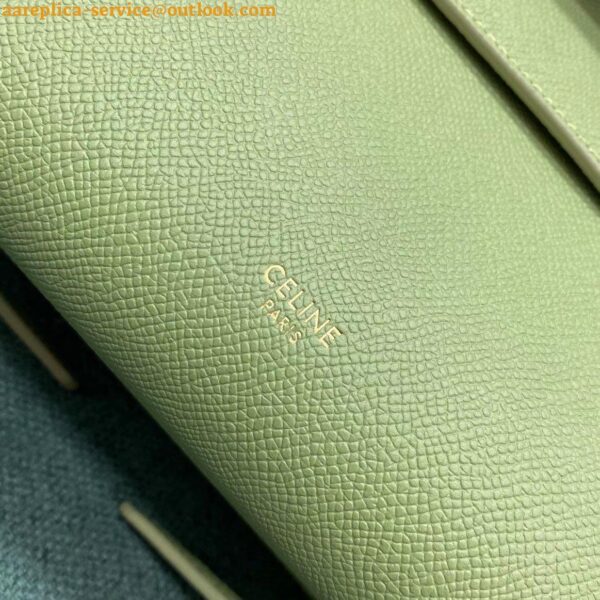 Replica Celine Belt Nano Bag In Sage Grained Calfskin 9