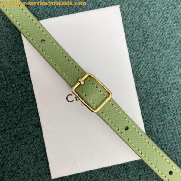 Replica Celine Belt Nano Bag In Sage Grained Calfskin 14