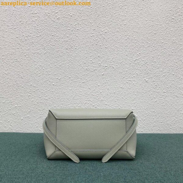 Replica Celine Belt Nano Bag In Vert D'eau Grained Calfskin 10