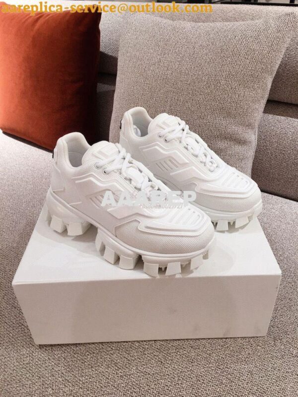 Replica Prada Cloudbust Thunder Sneakers Men Female 1E819L White 6