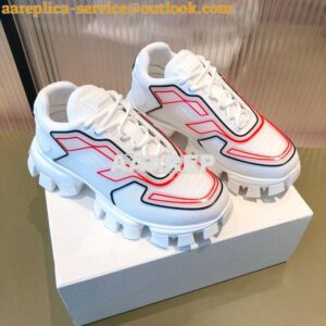 Replica Prada Cloudbust Thunder Sneakers Men Female 2EG293 White 2