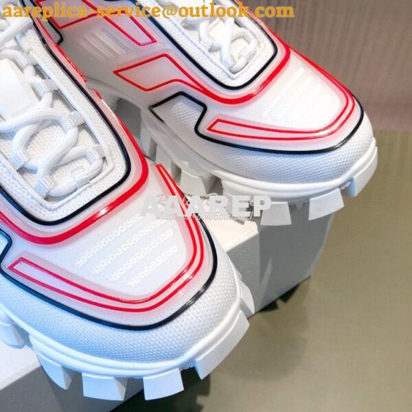 Replica Prada Cloudbust Thunder Sneakers Men Female 2EG293 White 8