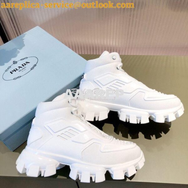 Replica Prada Cloudbust Thunder Sneakers Men/ Female 2TG180 White 5