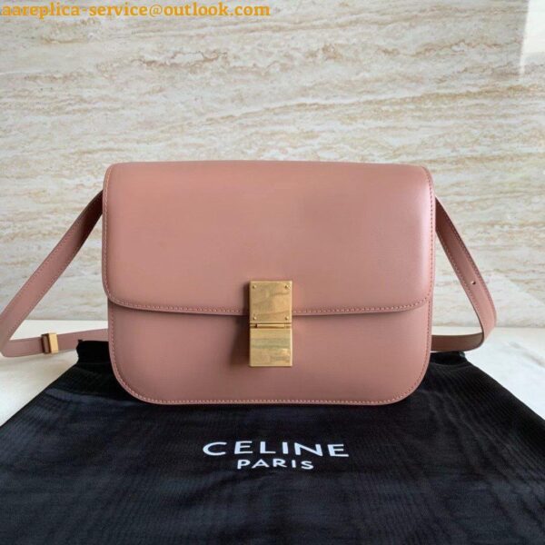 Replica Celine Classic Box Medium Bag In Antique Rose Box Calfskin 5