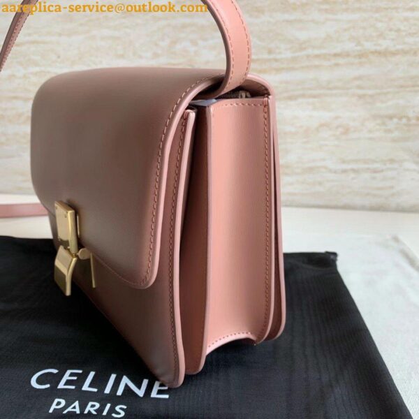 Replica Celine Classic Box Medium Bag In Antique Rose Box Calfskin 7