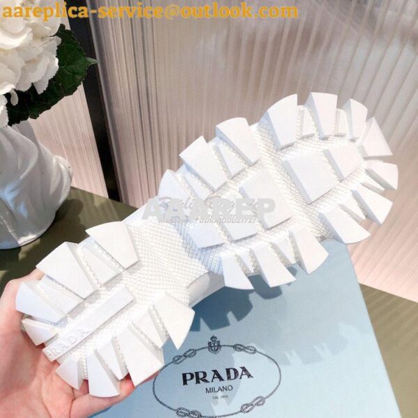 Replica Prada Cloudbust Thunder Sneakers Men/ Female 2TG180 White blac 9