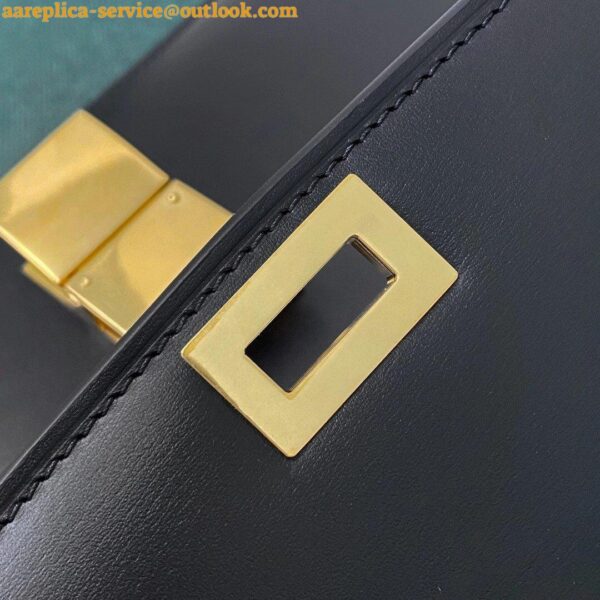 Replica Celine Classic Box Medium Bag In Black Box Calfskin 14