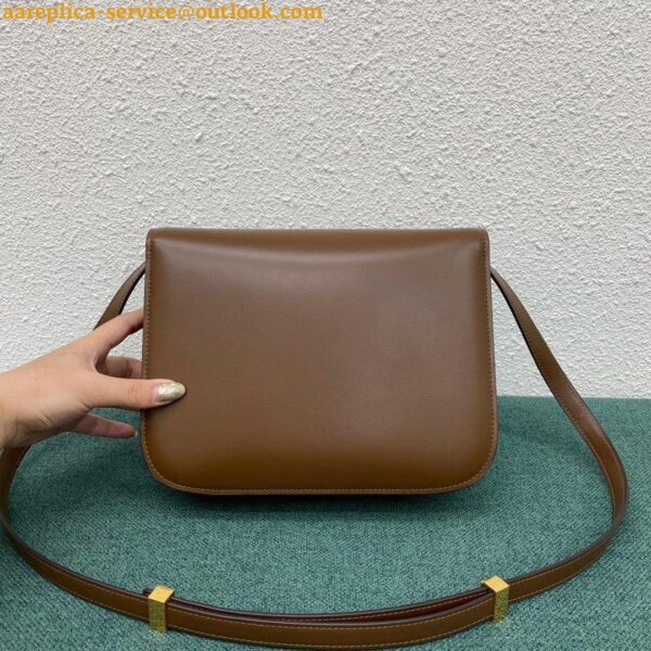 Replica Celine Classic Box Medium Bag In Camel Liege Calfskin 6