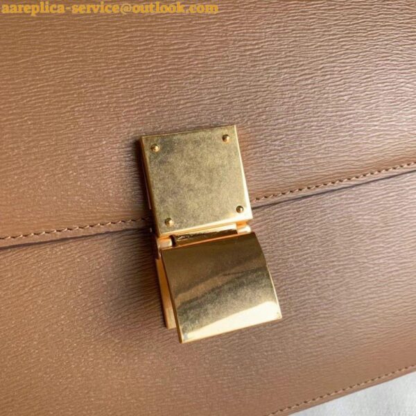 Replica Celine Classic Box Medium Bag In Camel Liege Calfskin 17