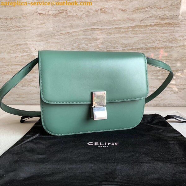 Replica Celine Classic Box Medium Bag In Celadon Box Calfskin 8