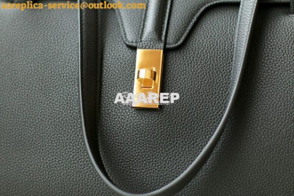 Replica Celine Large Soft 16 Bag In Supple Grained Calfskin 194043 Bla 8