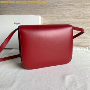 Replica Celine Classic Box Medium Bag In Red Box Calfskin