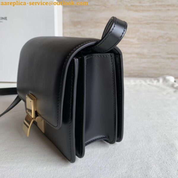 Replica Celine Classic Box Small Bag In Black Box Calfskin 5