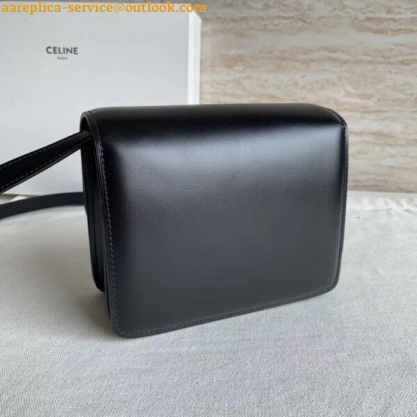 Replica Celine Classic Box Small Bag In Black Box Calfskin 4