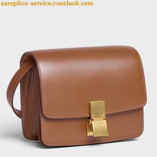 Replica Celine Classic Box Small Bag In Camel Box Calfskin 5