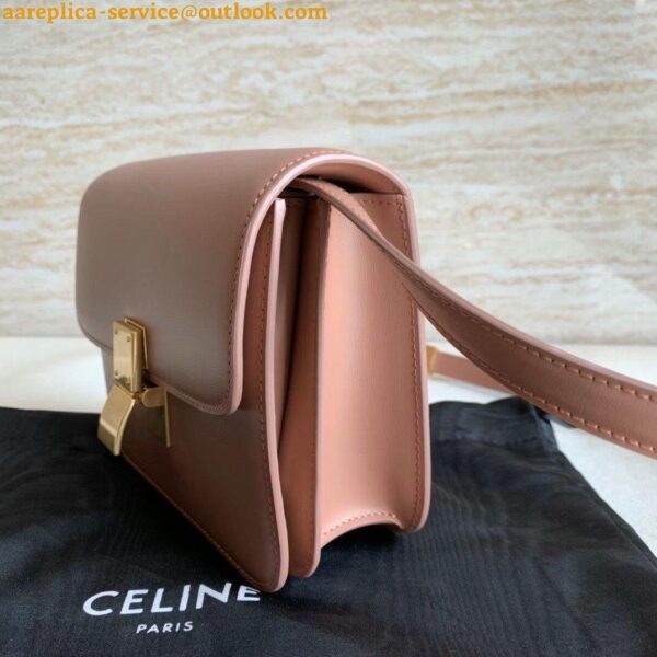 Replica Celine Classic Box Teen Bag In Antique Rose Box Calfskin 6