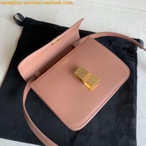 Replica Celine Classic Box Teen Bag In Antique Rose Box Calfskin 6