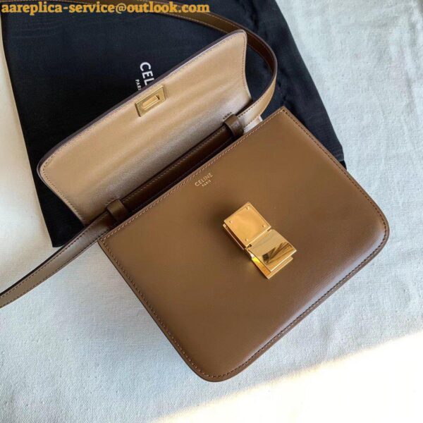 Replica Celine Classic Box Teen Bag In Camel Box Calfskin 5