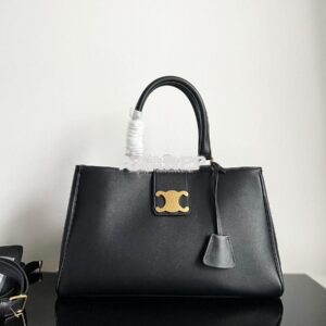 Replica Celine Medium Appoline Bag In Supple Calfskin 114963 Black