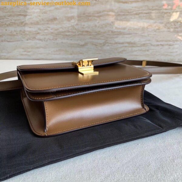 Replica Celine Classic Box Teen Bag In Camel Box Calfskin 10