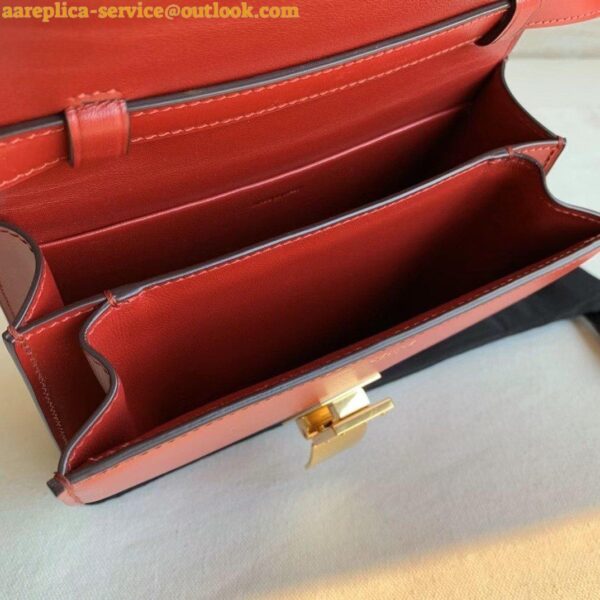 Replica Celine Classic Box Teen Bag In Red Box Calfskin 6