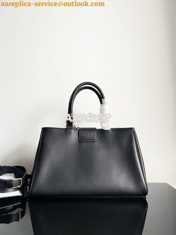 Replica Celine Medium Appoline Bag In Supple Calfskin 114963 Black 15