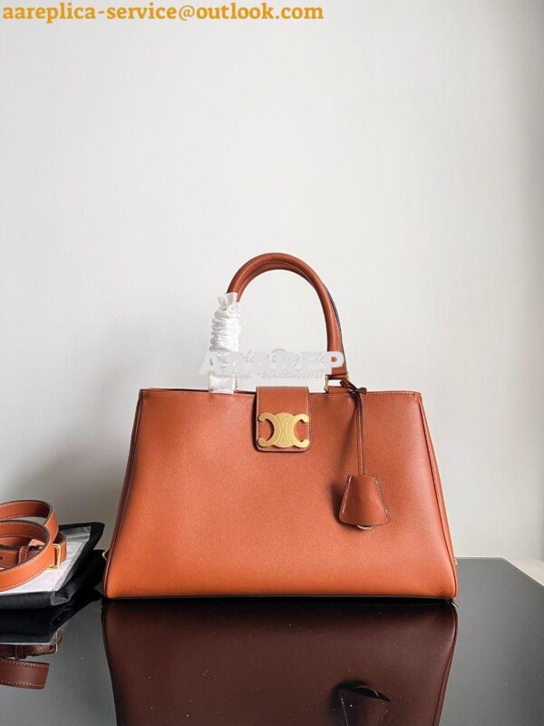 Replica Celine Medium Appoline Bag In Supple Calfskin 114963 Tan