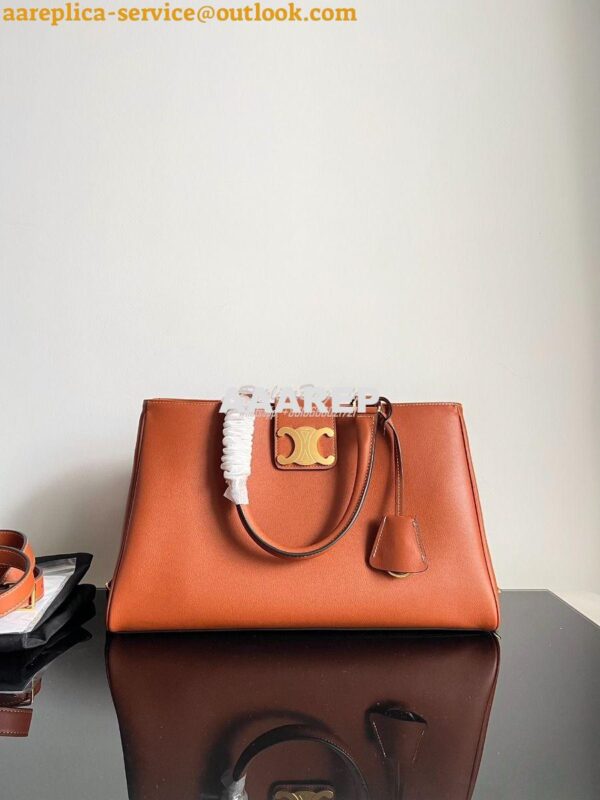 Replica Celine Medium Appoline Bag In Supple Calfskin 114963 Tan 3