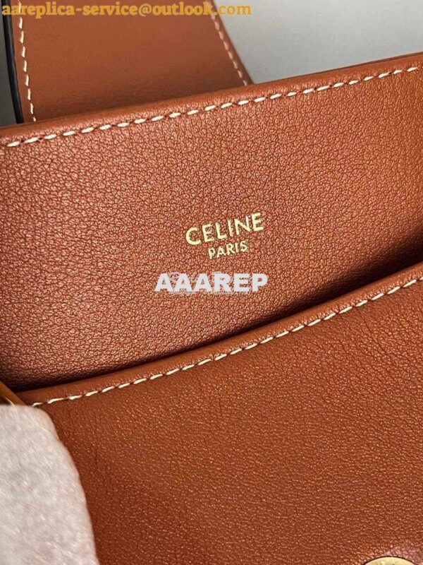 Replica Celine Medium Appoline Bag In Supple Calfskin 114963 Tan 15