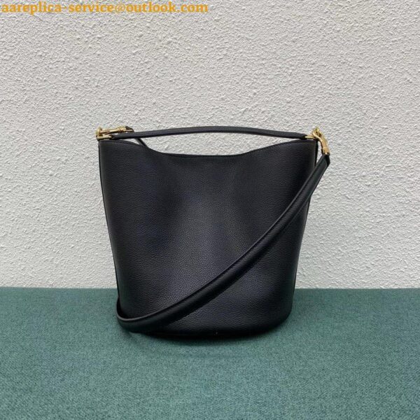 Replica Celine Bucket 16 Bag In Black Grained Calfskin 8