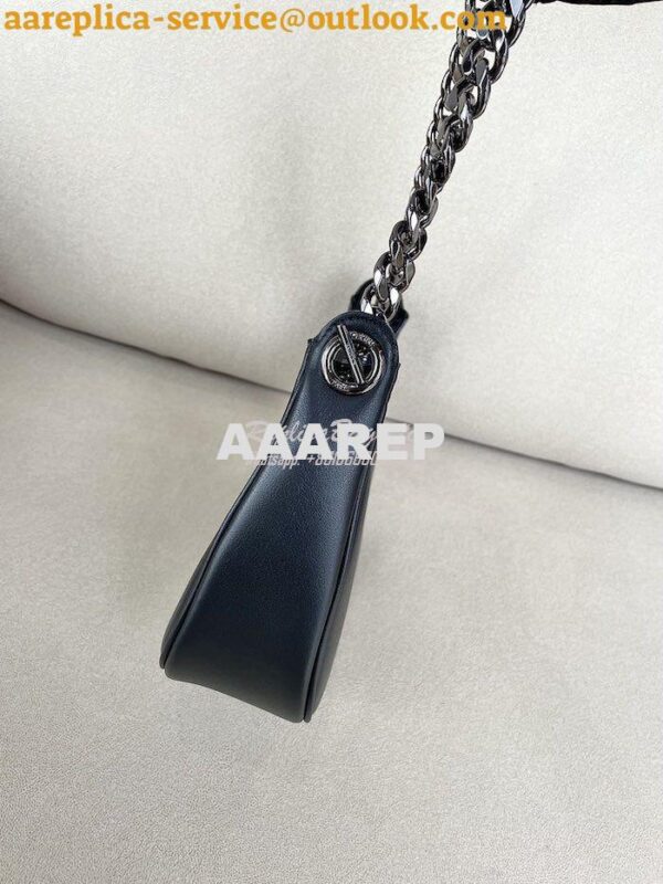 Replica Celine Medium Ava Chain In Smooth Calfskin 199583 All Black 7