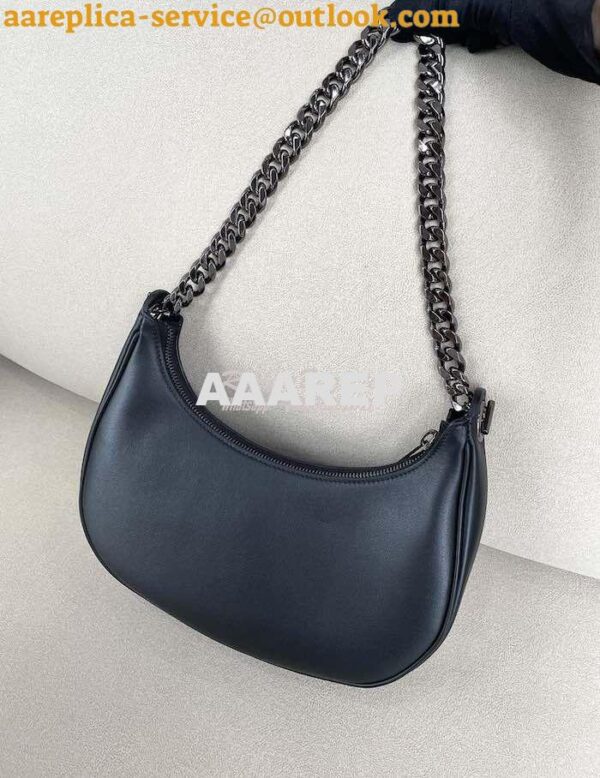 Replica Celine Medium Ava Chain In Smooth Calfskin 199583 All Black 12